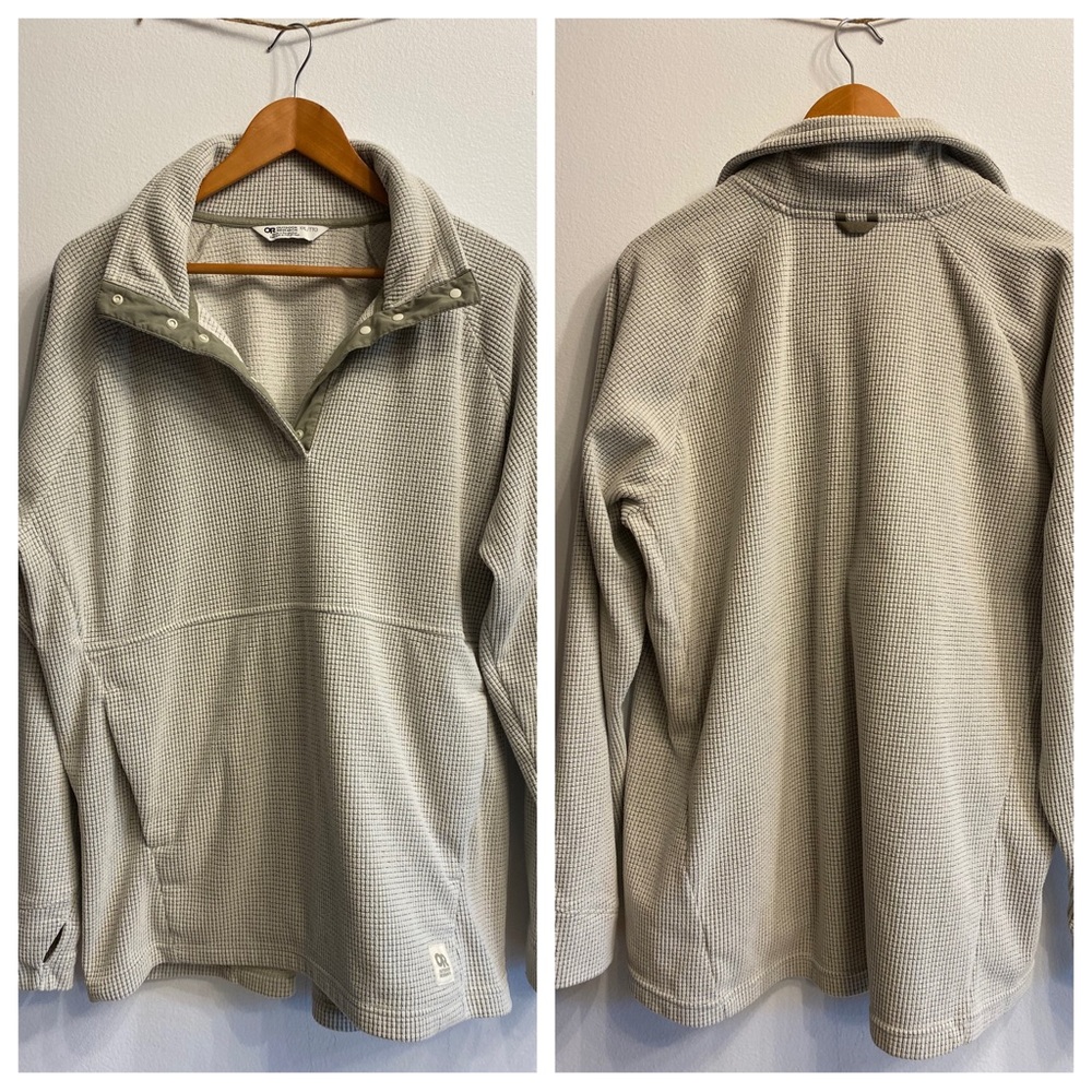 Outdoor Research Women’s Trail Mix Snap Pullover Sand XXL